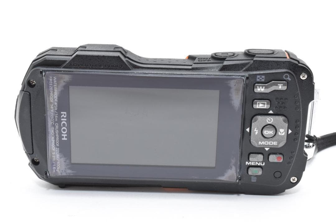 ショット数少 RICOH WG-50 防水 オレンジ デジタルカメラ