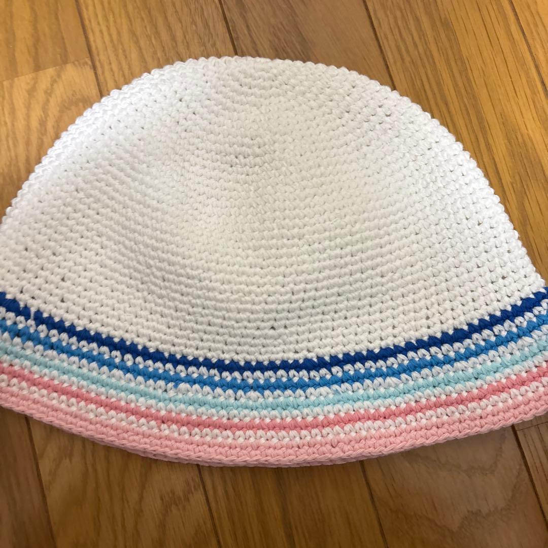 Casablanca STRIPED CROCHET HAT カサブランカ