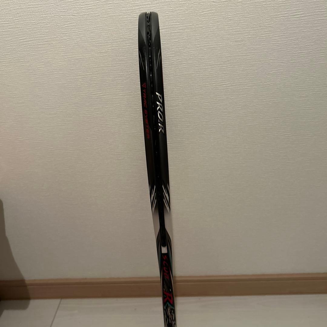 【極美品】ミズノ　スカッドPRO-R 0U 黒/白/赤　ソフトテニスラケット