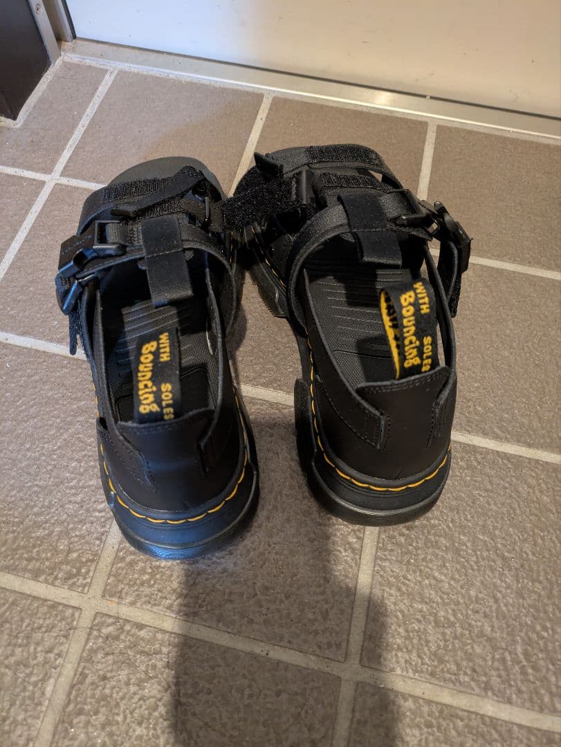 Dr.Martens ブラック サンダル 厚底 UK7