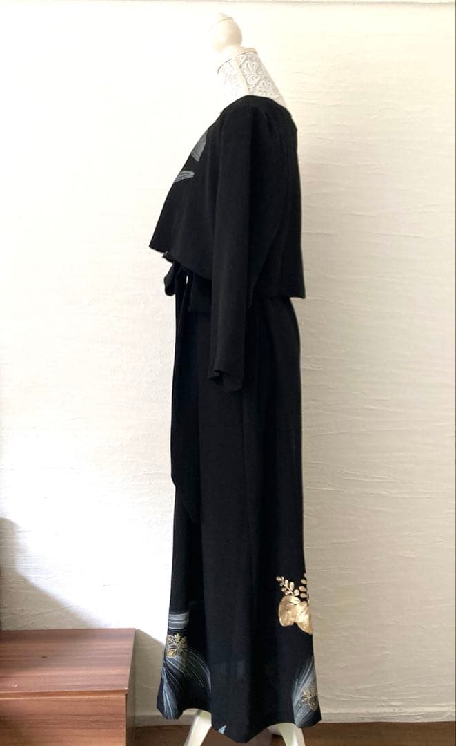 黒留袖リメイク　フォーマルワンピース他3点セット