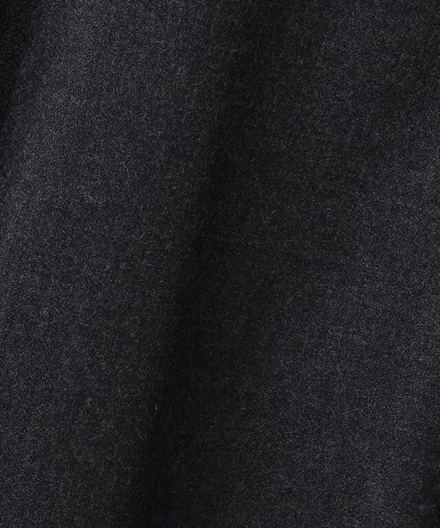 訳あり美品23区 ウールジョーゼット フィットアンドフレア ワンピース38グレー