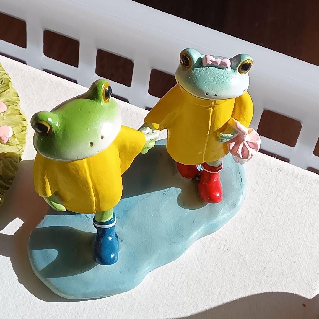 コポーカエル　ペア（カップル）１５点のミニチュア