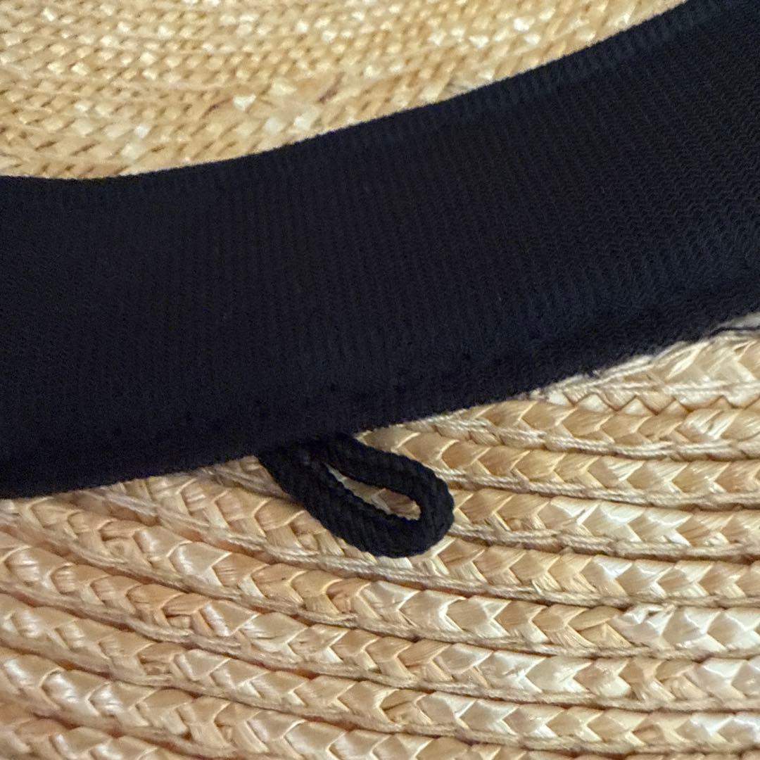 田中帽子店 ステラ 麦わら つば長女優帽 美品