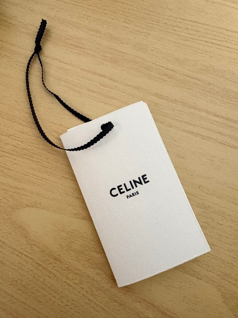 美品【セリーヌ CELINE】 トリオンフニット帽 /ベージュ