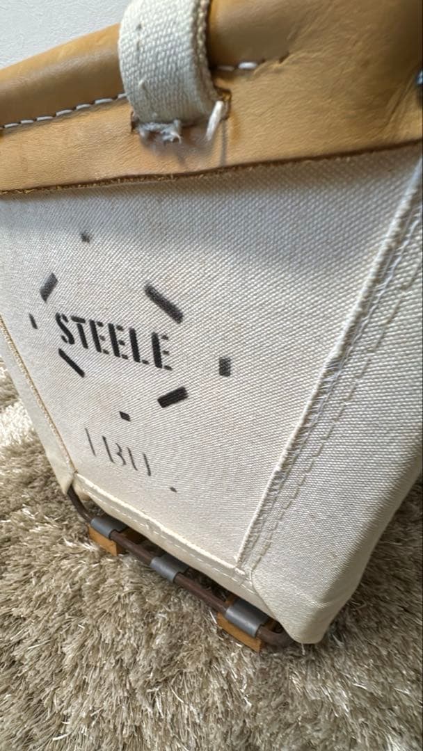 スチールキャンバスバスケット