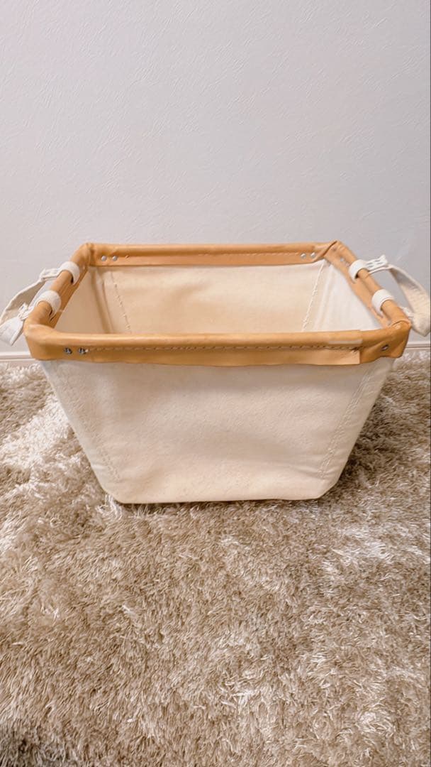 スチールキャンバスバスケット