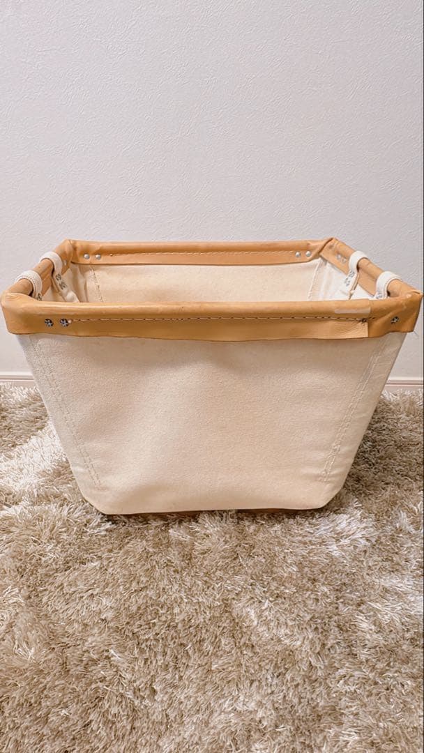 スチールキャンバスバスケット