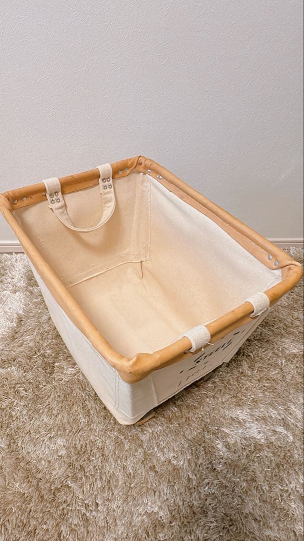 スチールキャンバスバスケット