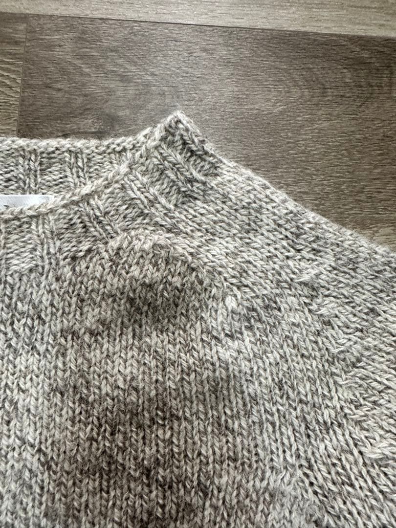 Harley of Scotland ミドルゲージクルーネックセーター 42