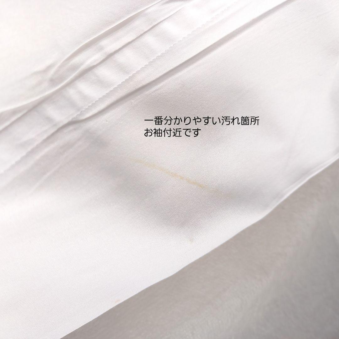 白シャツ　マディソンブルー　ロゴ刺繍　00　B.D タイプライター