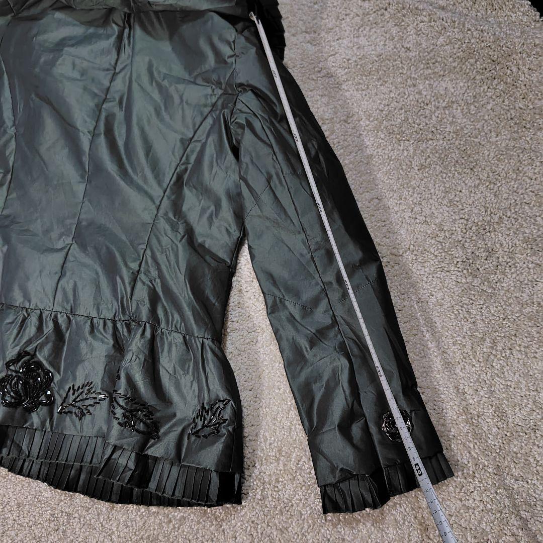 NOKO OHNO 42　ノコオーノ　美品　フリル　ビーズ　薔薇柄　ジャケット