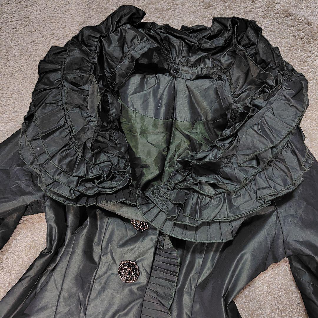 NOKO OHNO 42　ノコオーノ　美品　フリル　ビーズ　薔薇柄　ジャケット