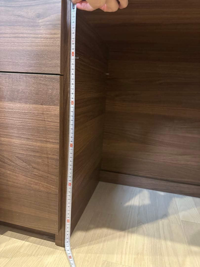 パモウナ 食器棚 キッチンボード 引き戸 キッチン収納 ウォールナット