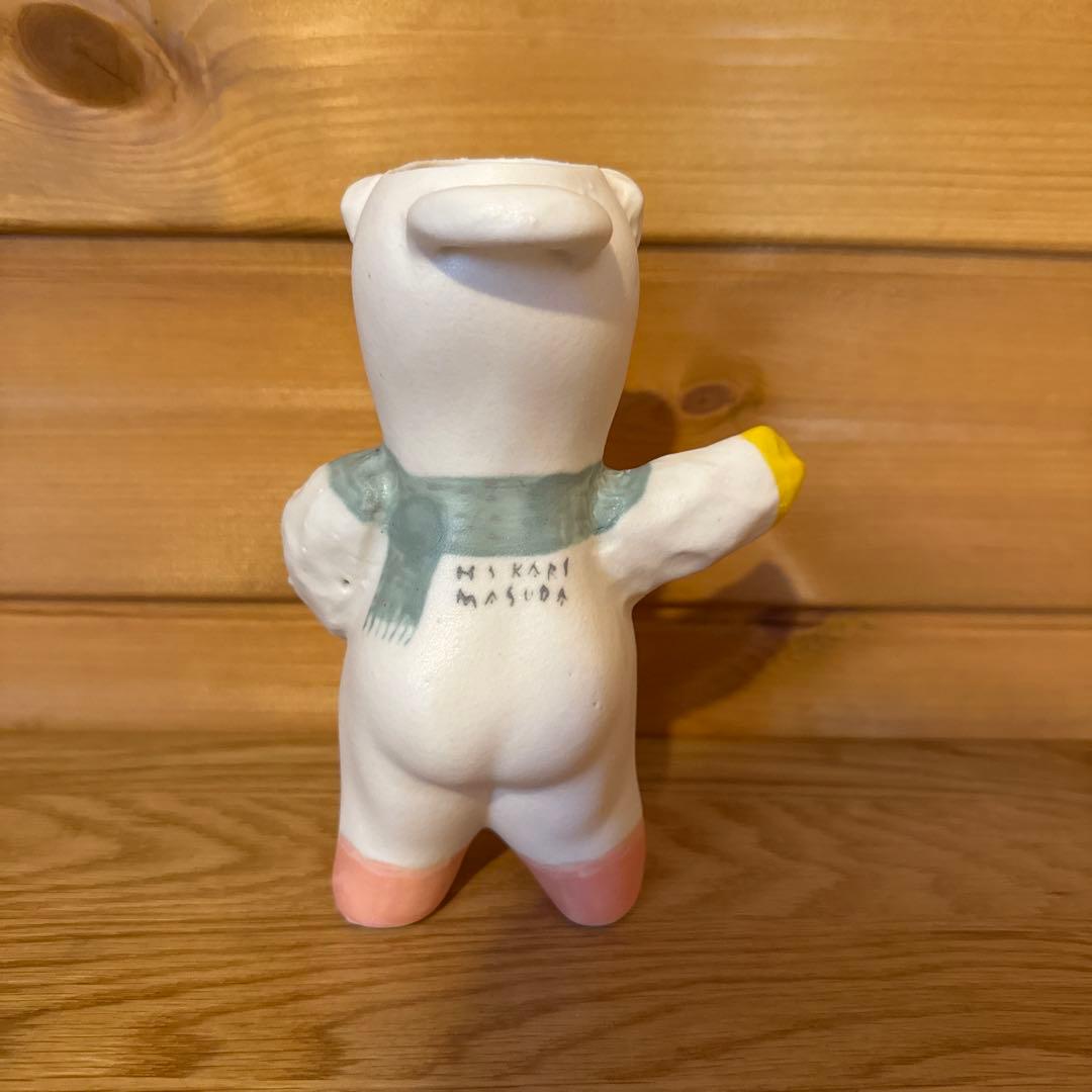 増田光　くま　壁掛け花器