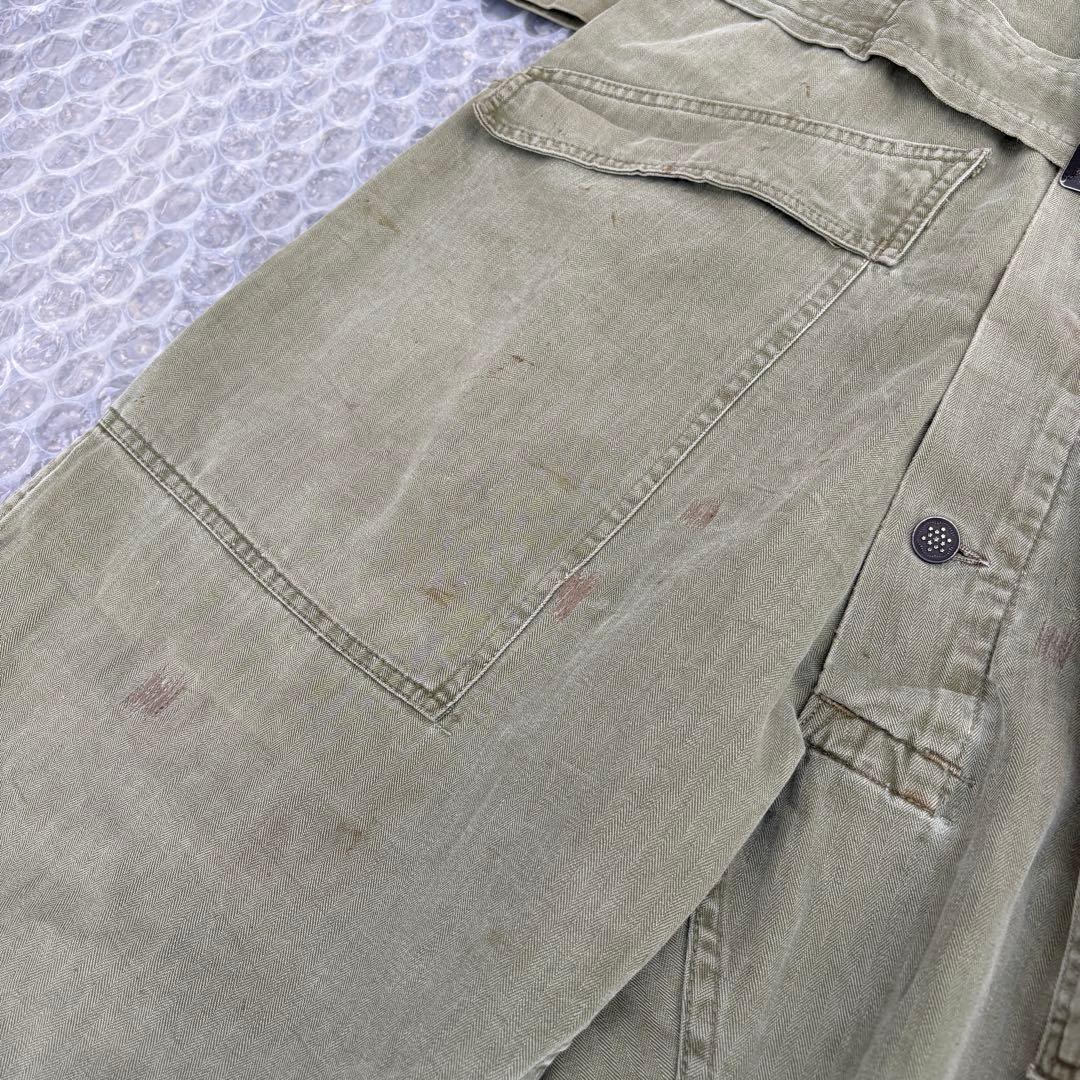 40s 米軍 実物 m43 つなぎ オールインワン hbt ヘリンボーン ミリタ