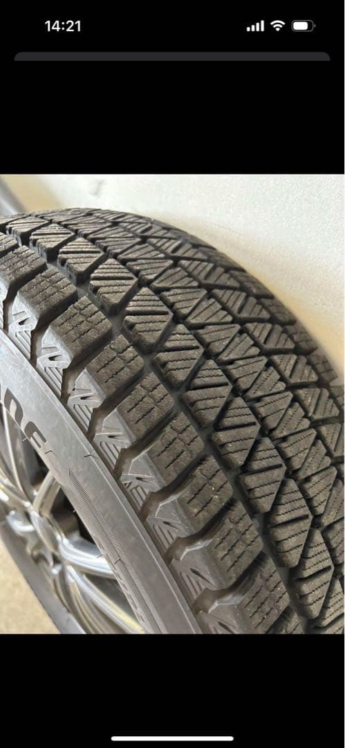 スタッドレス　ホイール付き　バリ山 プロフィール、商品説明をお読みください