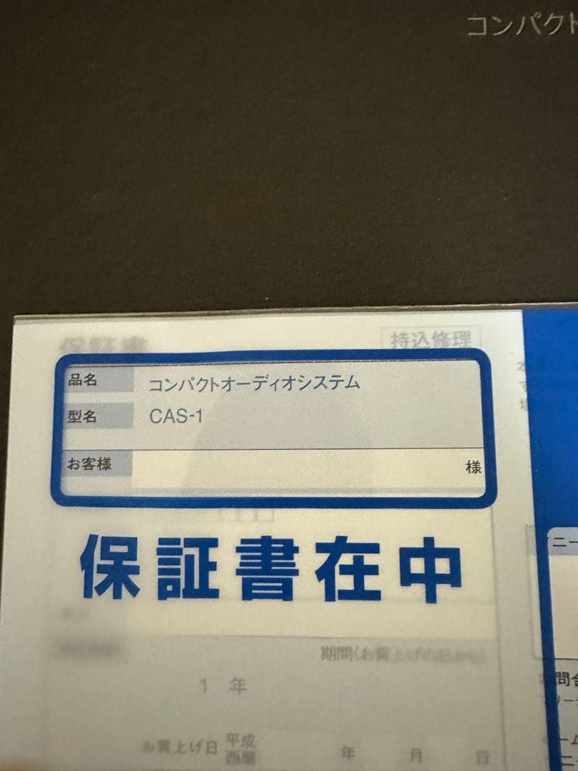 SONY スピーカー　CAS-1W