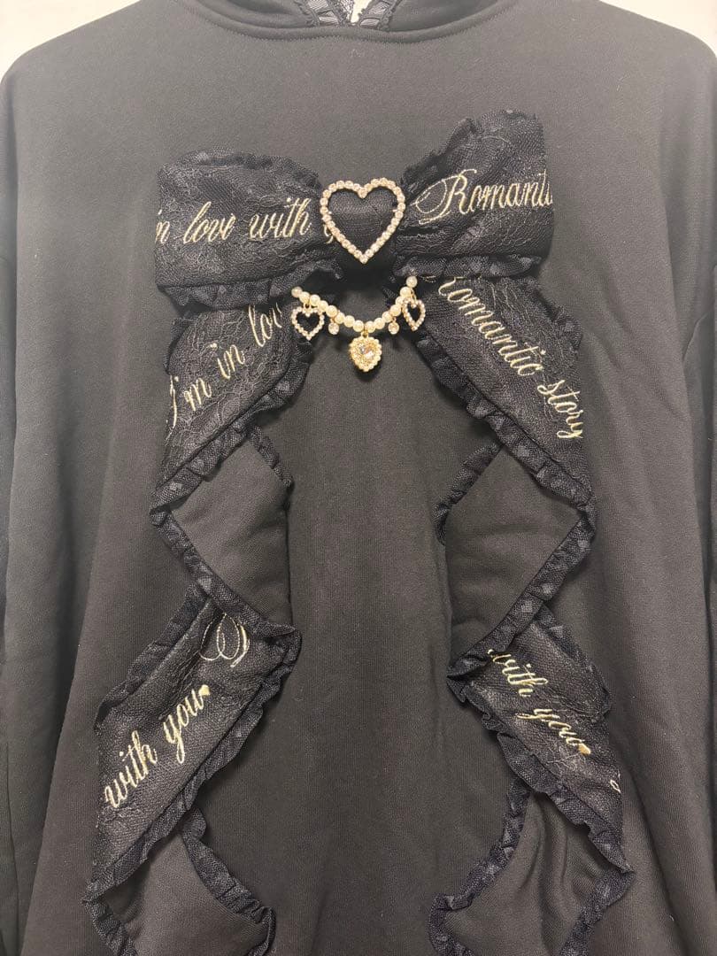 LIZ LISA メッセージリボンパーカーワンピース