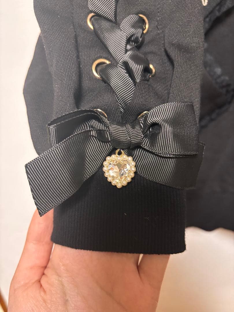 LIZ LISA メッセージリボンパーカーワンピース