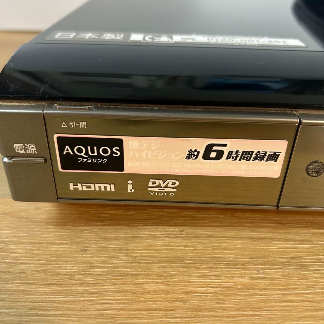 動作未確認　ブルーレイ・ディスクレコーダー　SHARP BD-AV10 欠品あり