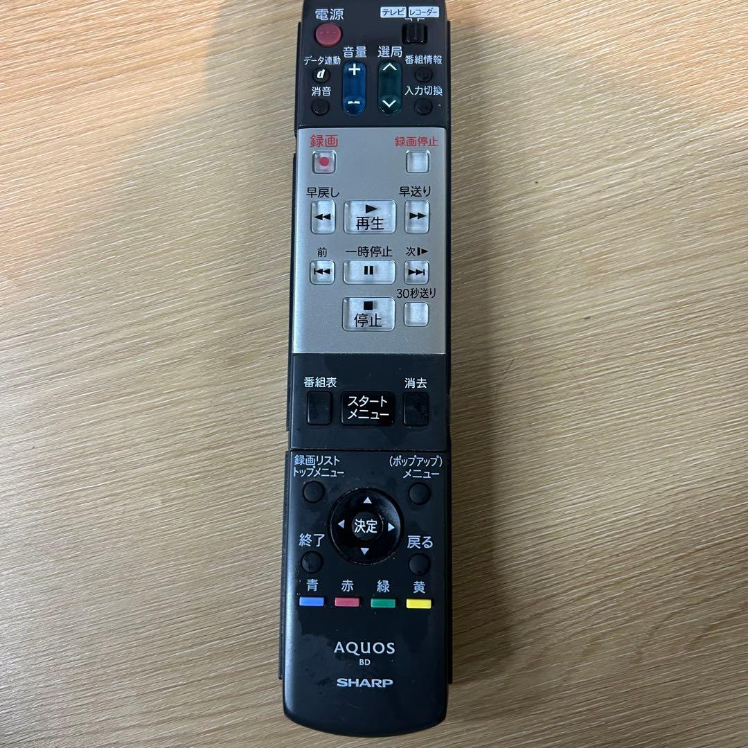 動作未確認　ブルーレイ・ディスクレコーダー　SHARP BD-AV10 欠品あり