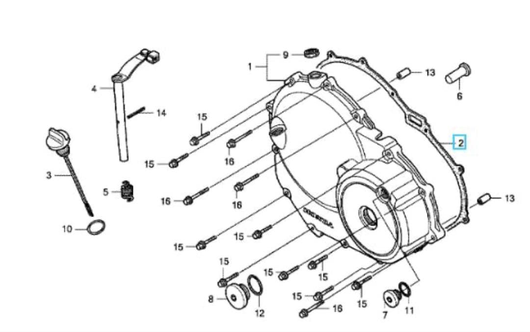 ホーネット250HONDA純正クラッチキット クラッチ板 スプリング ガスケット