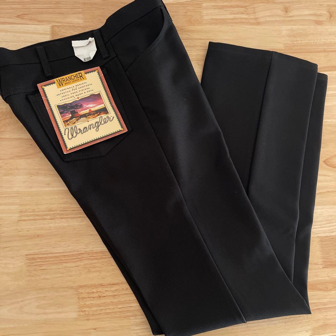 デッドストック　ラングラー　ランチャーパンツ　ブラック　34×34