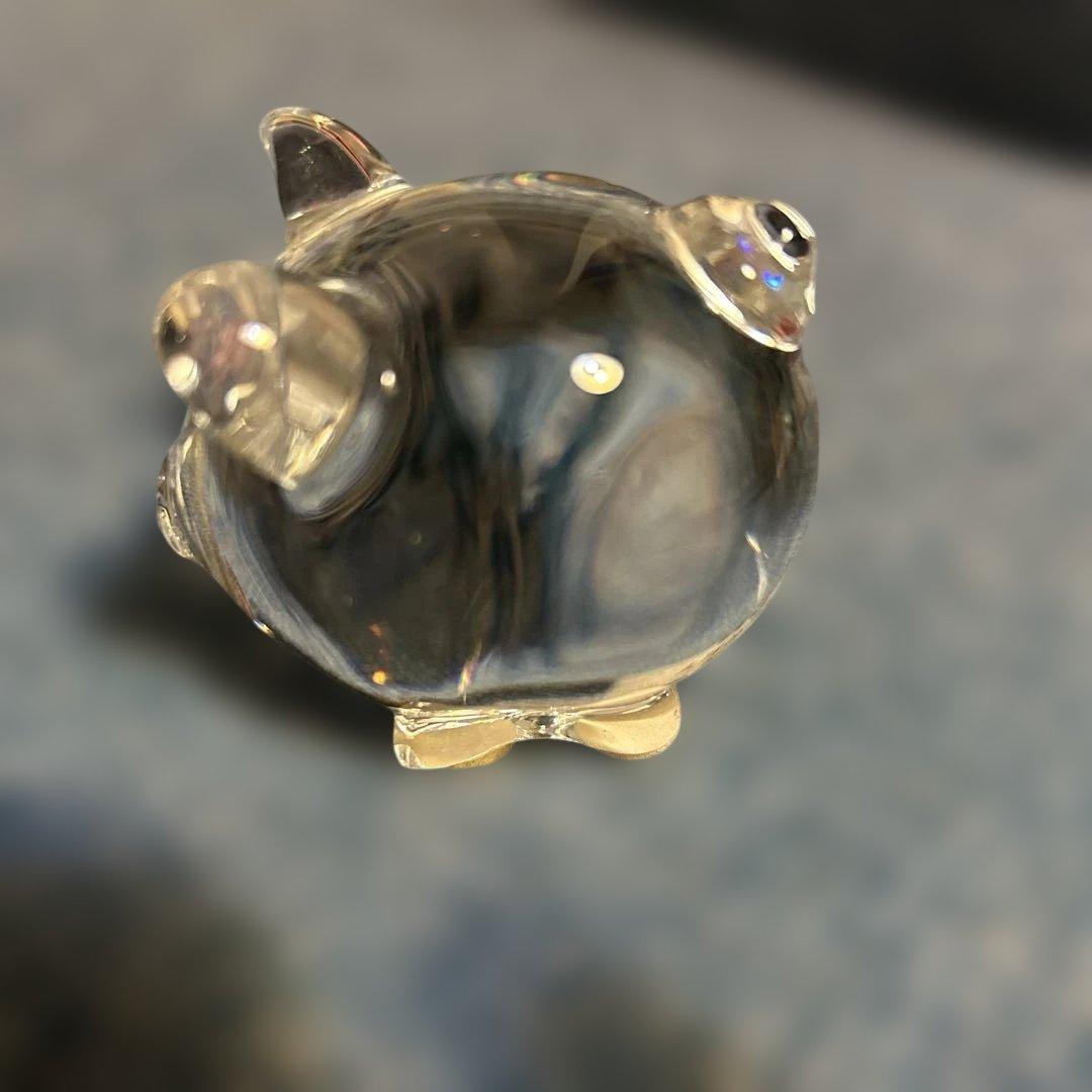 美品　希少　Baccarat クリスタル豚の置物　廃盤モデル　箱無し