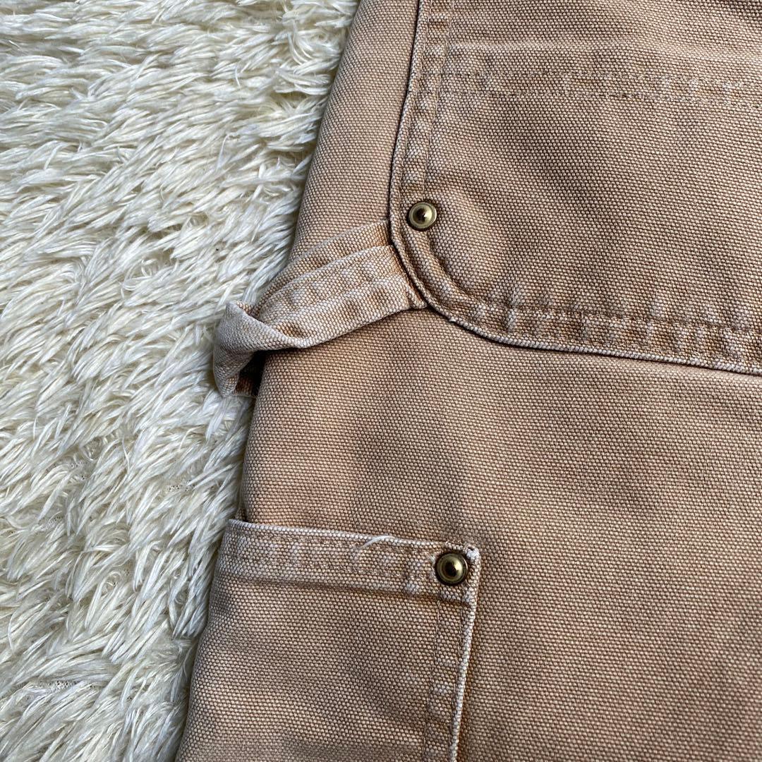 【USA製】カーハート ダブルニー W32 L30 ダンガリーフィット ブラウン