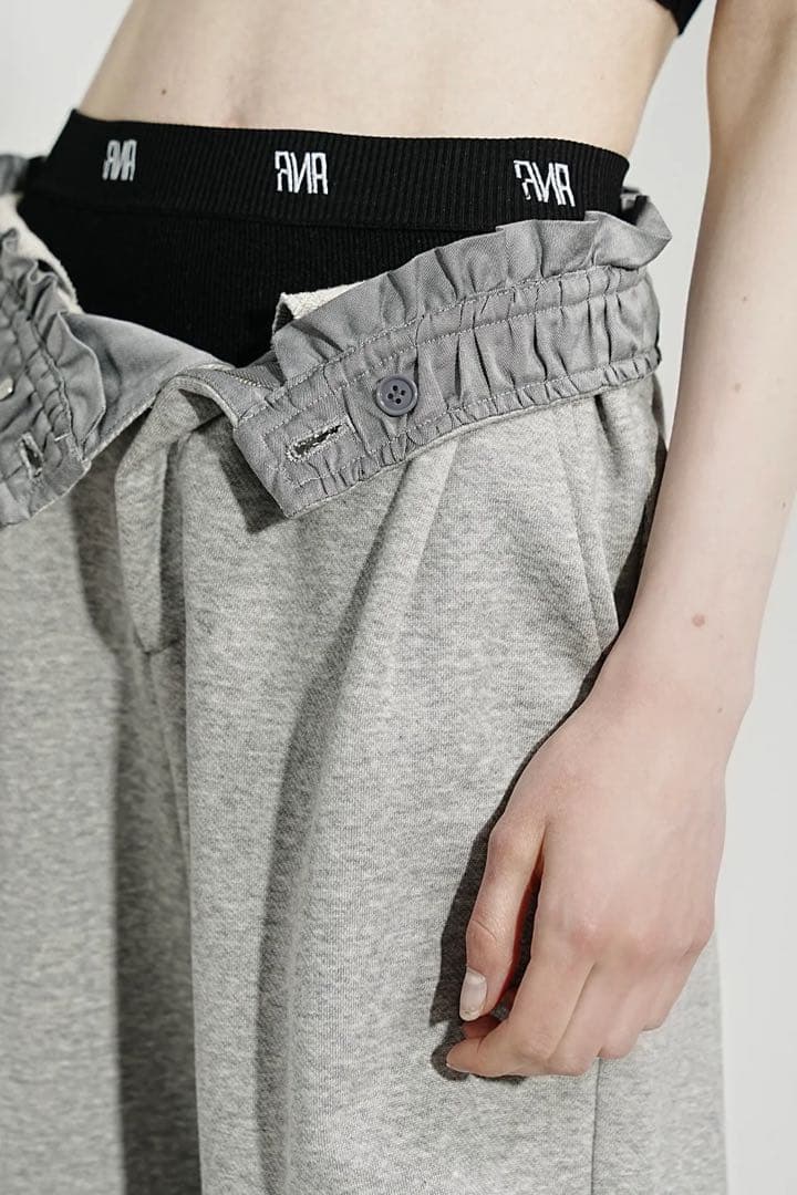 【新品タグ付き】インナーパンツ付きANR2WAY SLITSWEATPANTS