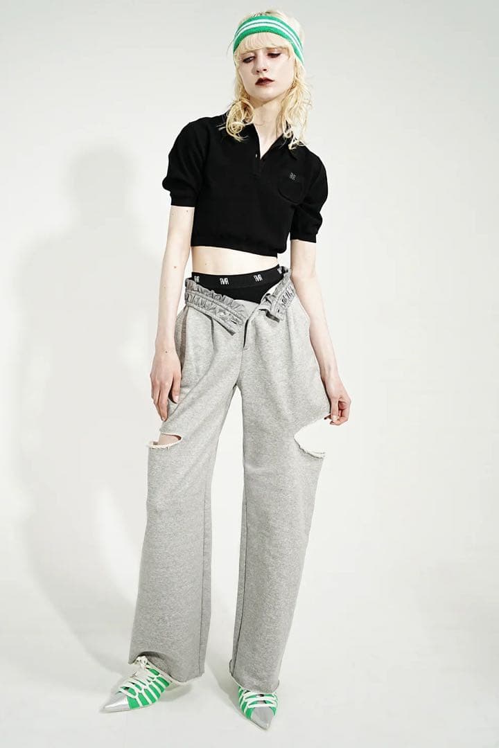 【新品タグ付き】インナーパンツ付きANR2WAY SLITSWEATPANTS