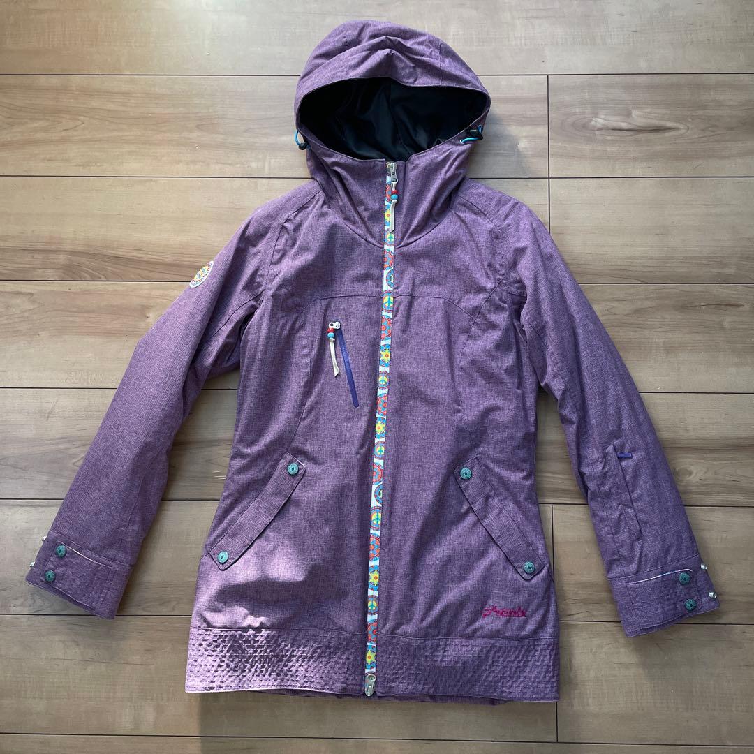 【2/2迄】【値下げ】phenix スキーウェア　パープル系　マルチカラー　7号
