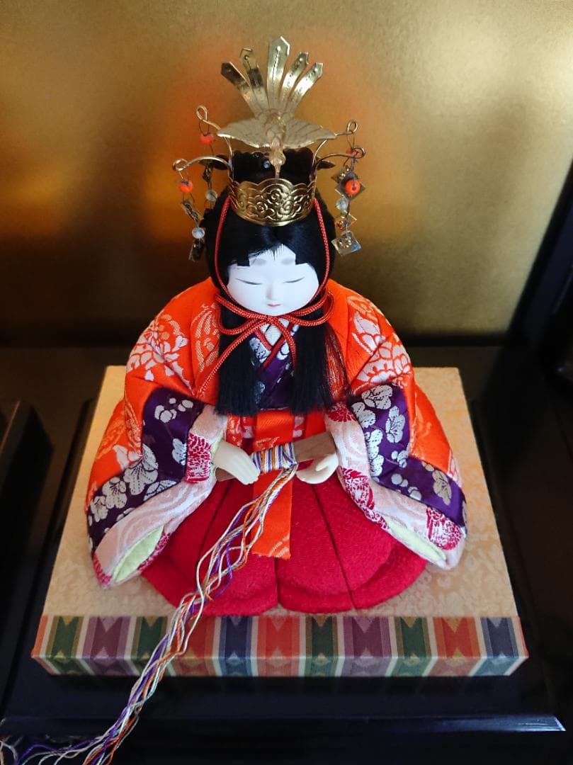 真多呂人形　若葉雛　木目込