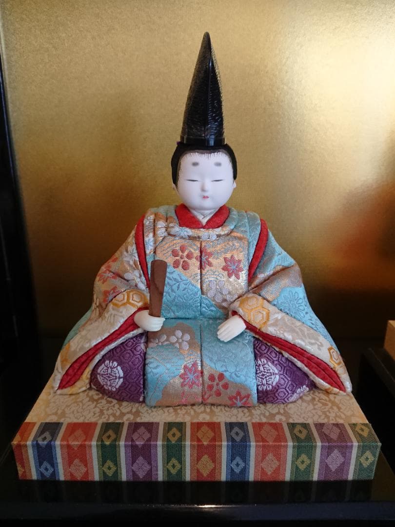 真多呂人形　若葉雛　木目込