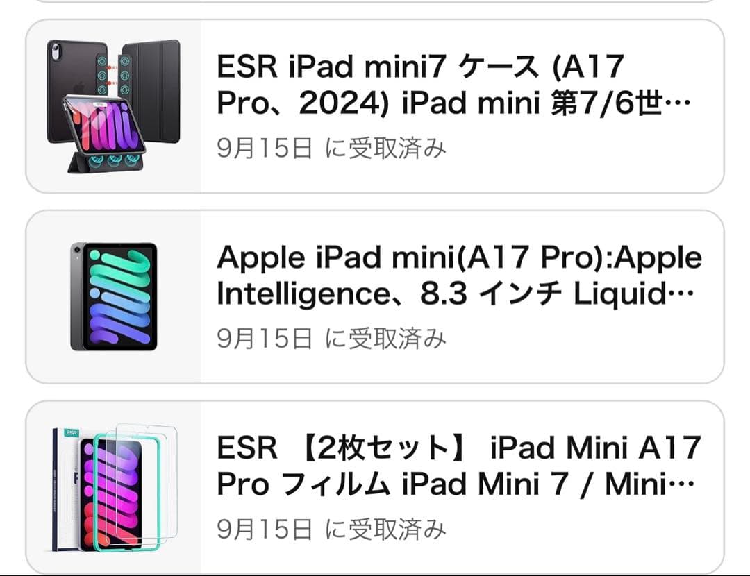 iPad mini第7世代本体