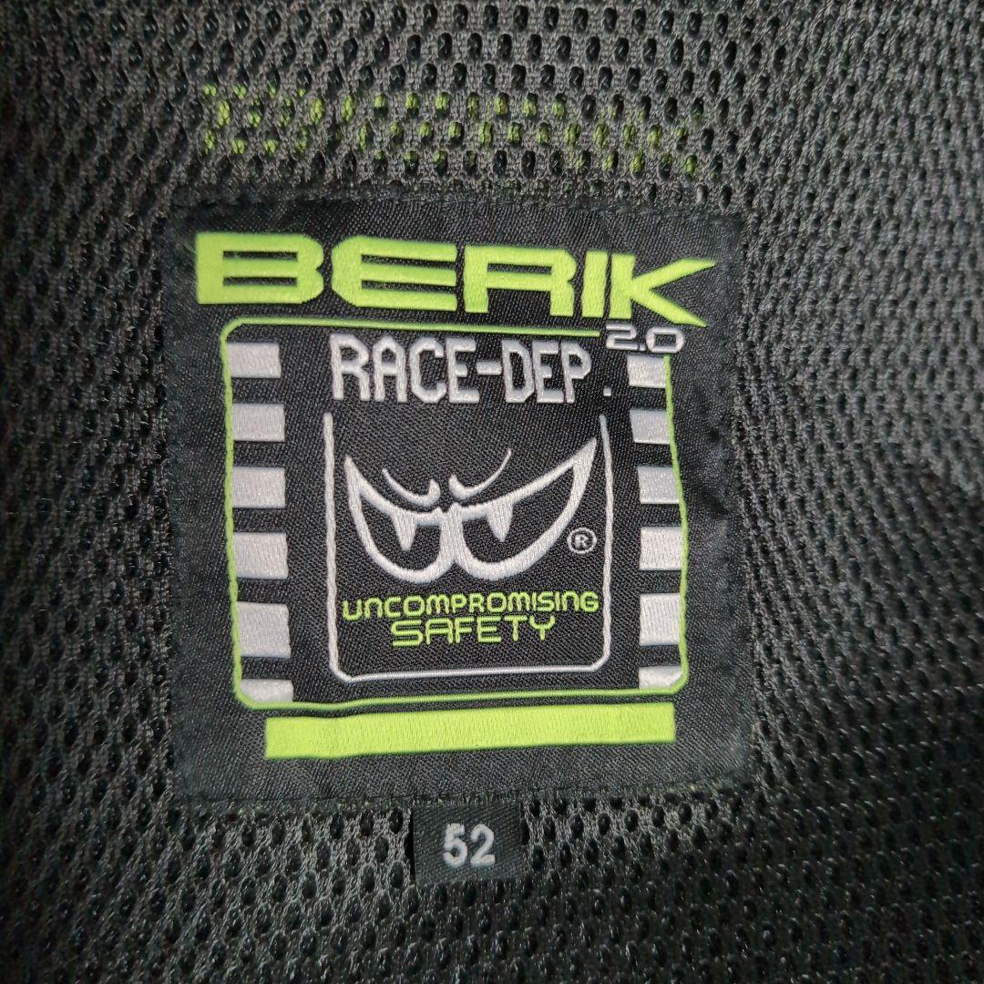 新品　ベリック　レザージャケット　52サイズ　黒／白／赤　LL　BERIK