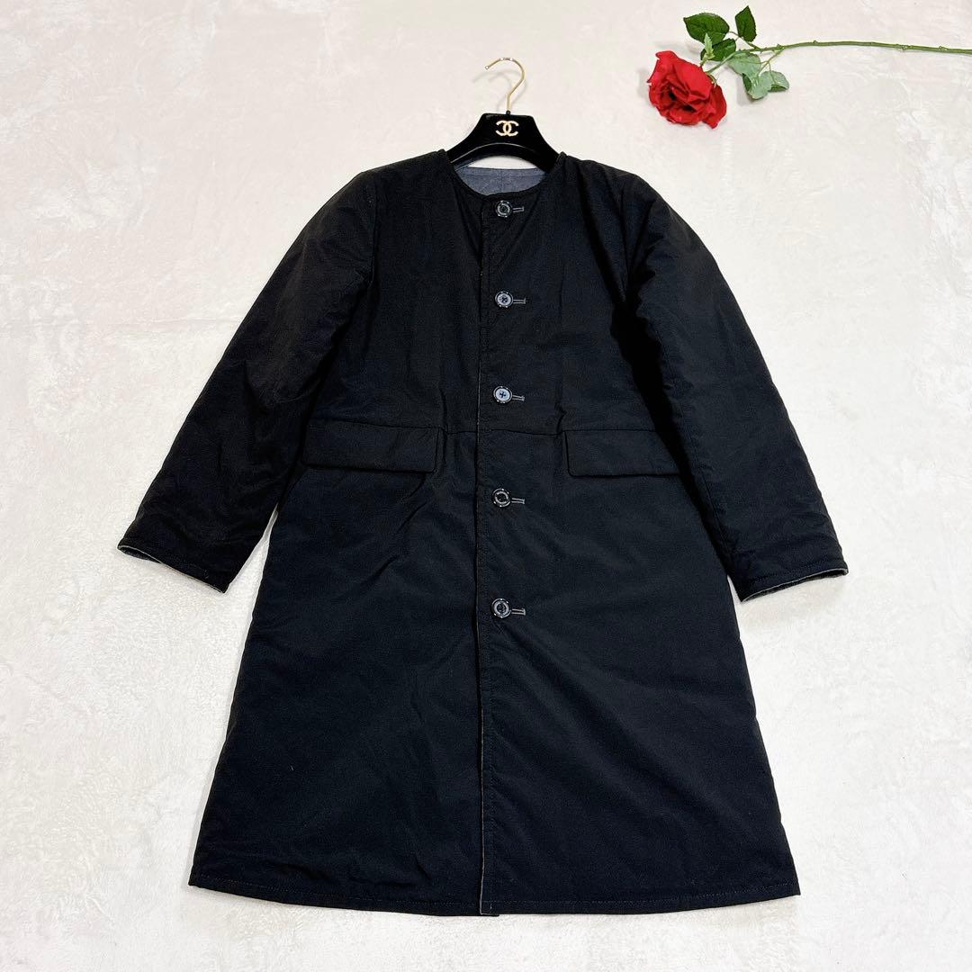 未使用✨　マッキントッシュ　ノーカラーコート　リバーシブル　36