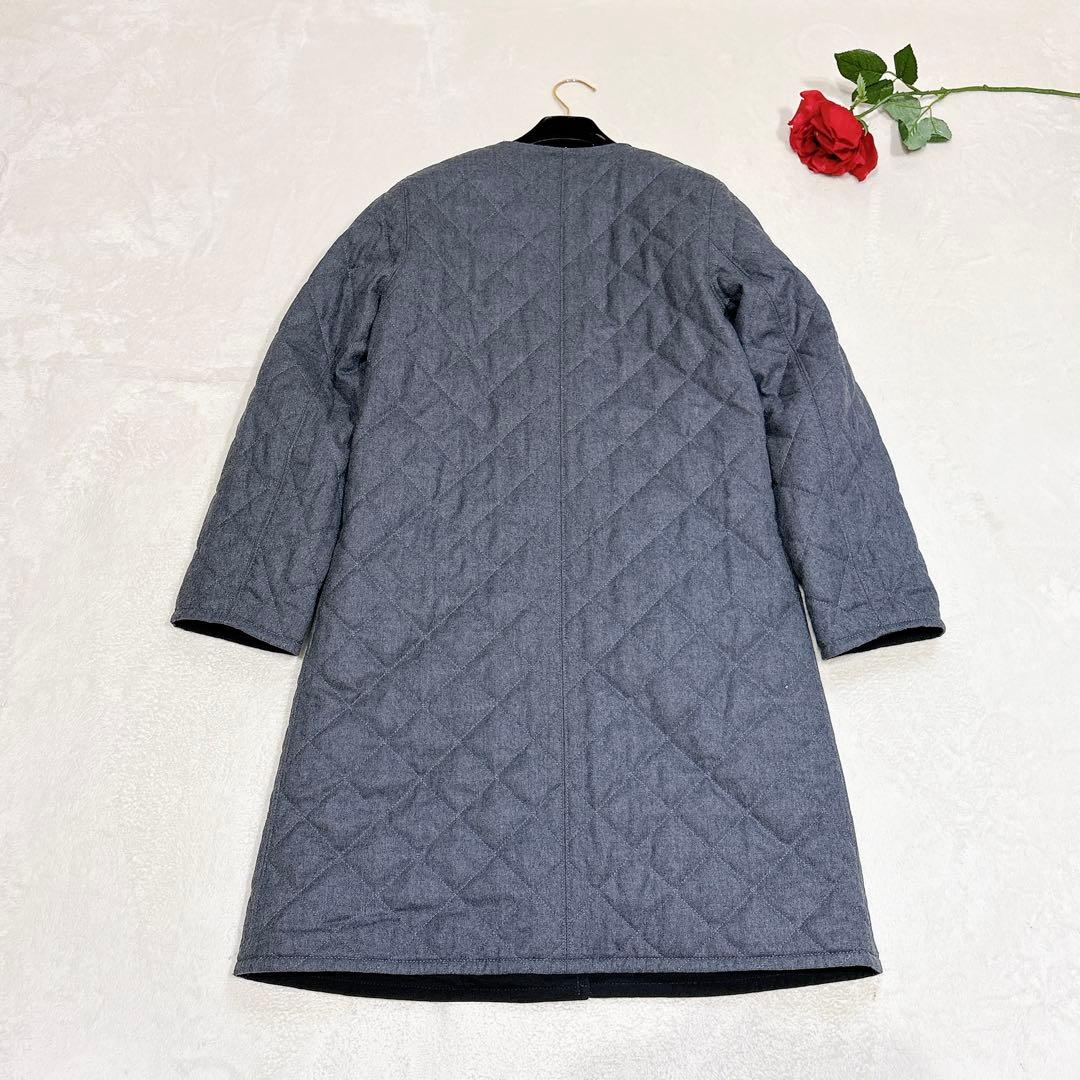 未使用✨　マッキントッシュ　ノーカラーコート　リバーシブル　36