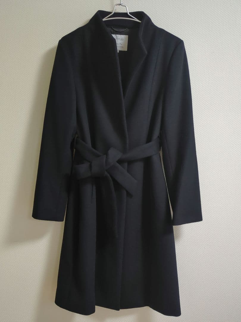 アンタイトル プレミアムライン 日本製 衿2way ロングコート L
