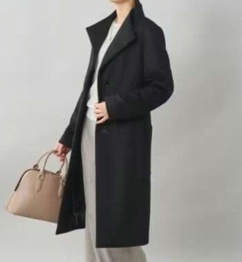 アンタイトル プレミアムライン 日本製 衿2way ロングコート L