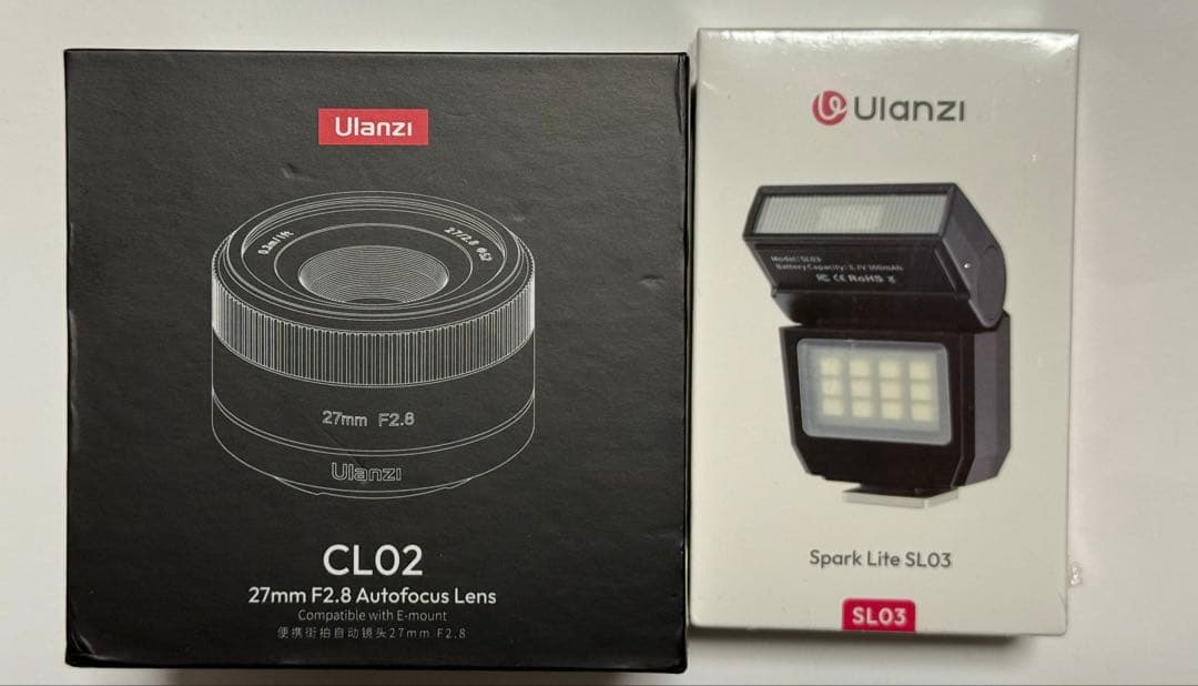 EマウントレンズUlanzi CL02 AF 27mm F2.8 フラッシュ付き