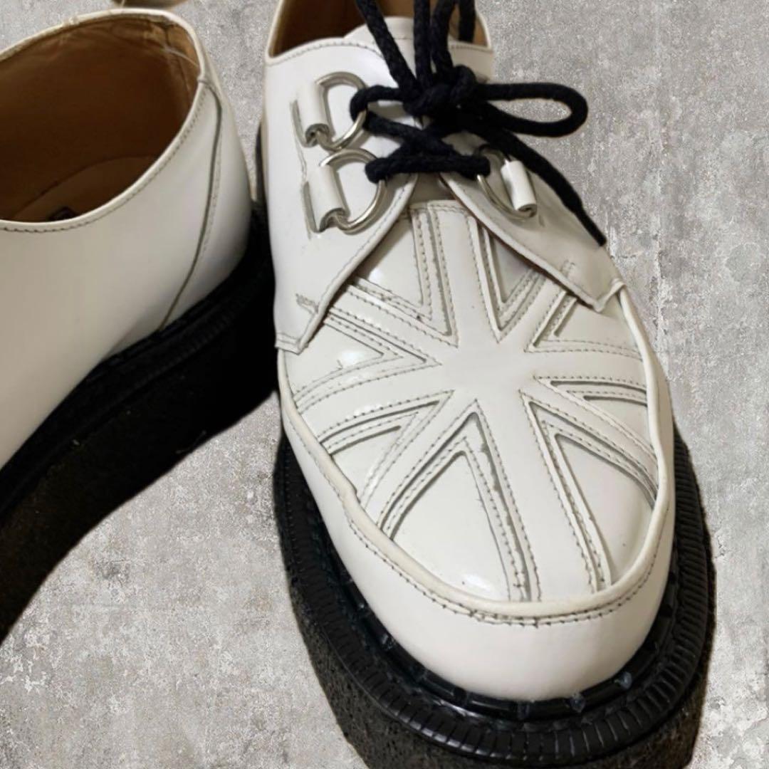 E COX ジョージコックス ユニオンジャック ラバーソール UK9