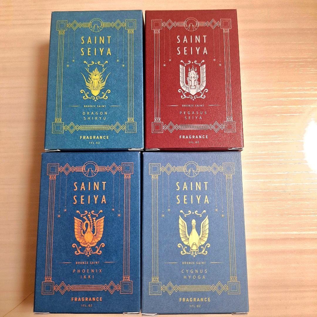 レア！　聖闘士星矢　香水　フレグランス　星矢・一輝・氷河・紫龍イメージ4本セット