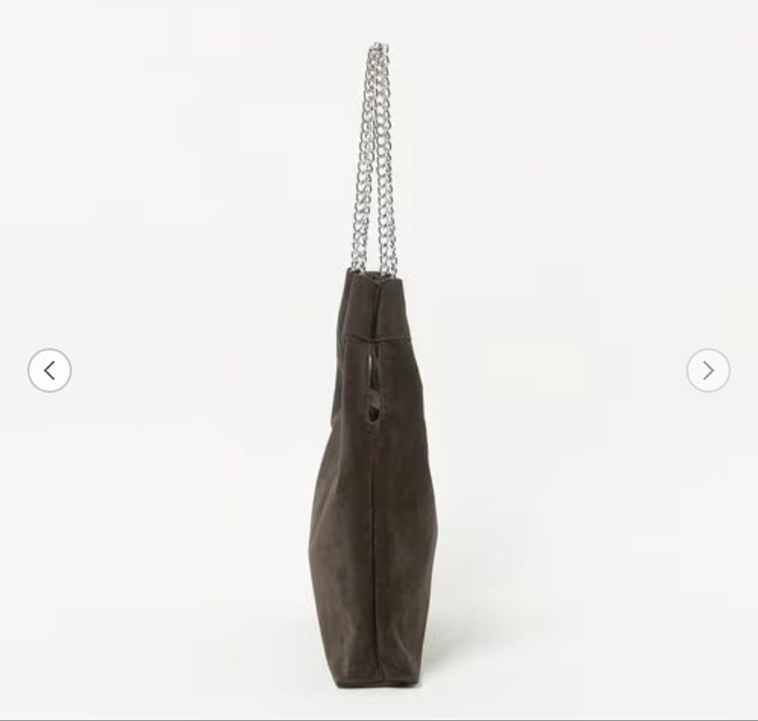 【beauty&youth】スエードライクチェーン　バッグ