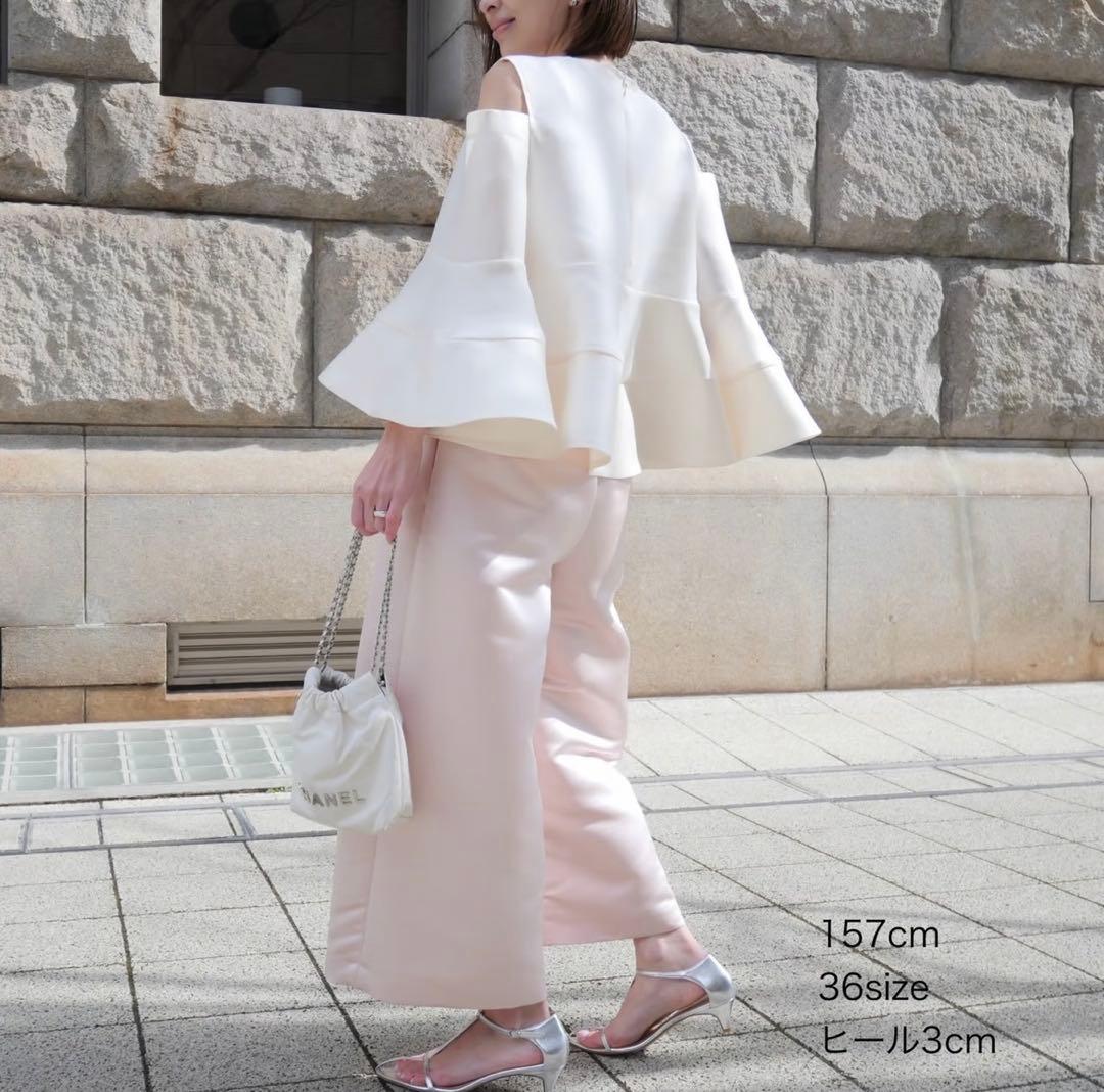 完売品　Have サテンフレアガウチョPT ピーチ