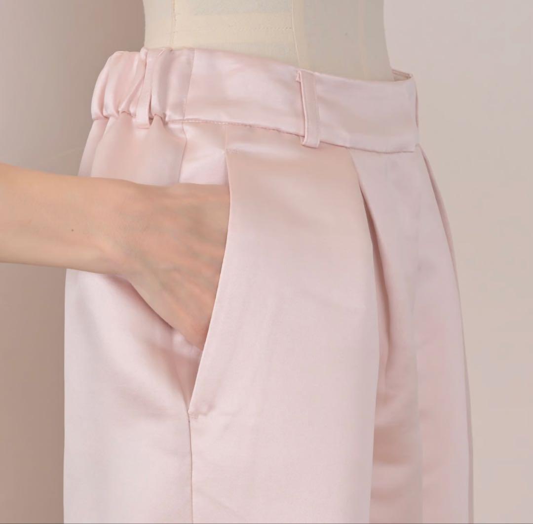 完売品　Have サテンフレアガウチョPT ピーチ