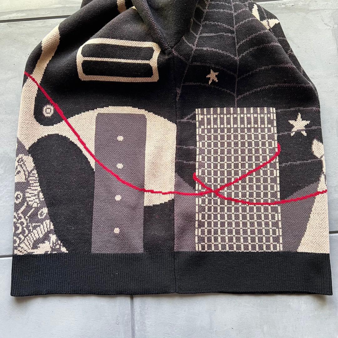 希少グラニフ 中村佑介 Re:繋がる ウォッシャブルジャカードニットL アジカン