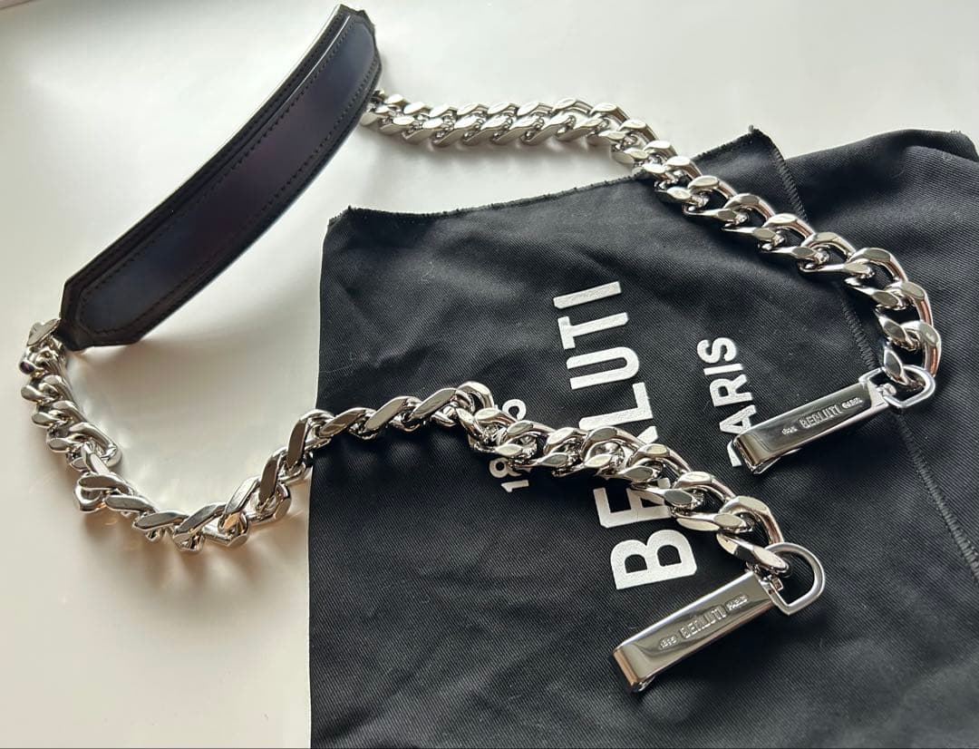 ベルルッティ　メタルチェーン　ショルダー　ストラップ