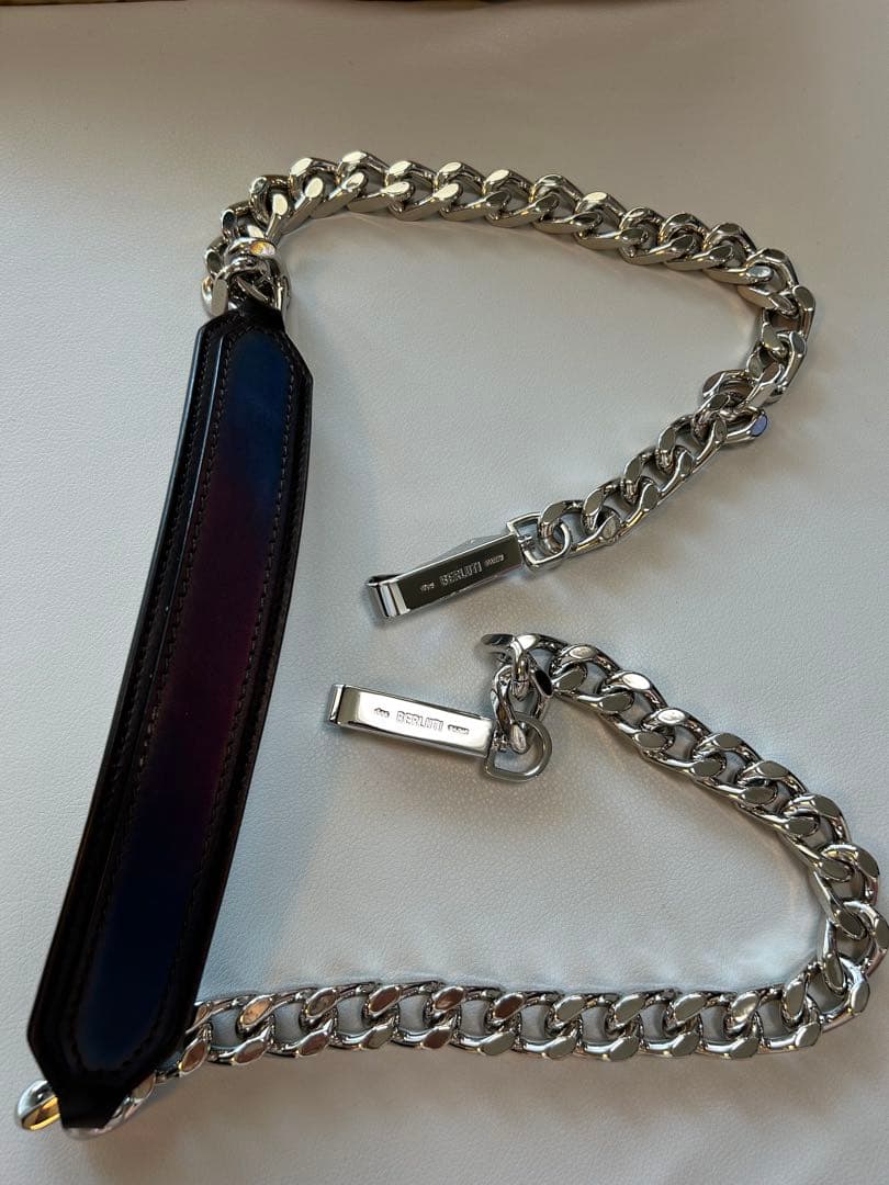 ベルルッティ　メタルチェーン　ショルダー　ストラップ